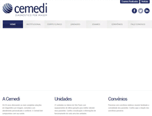 Tablet Screenshot of cemedi.com.br